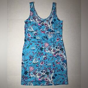 Lilly Pulitzer Blue Floral Mini Dress